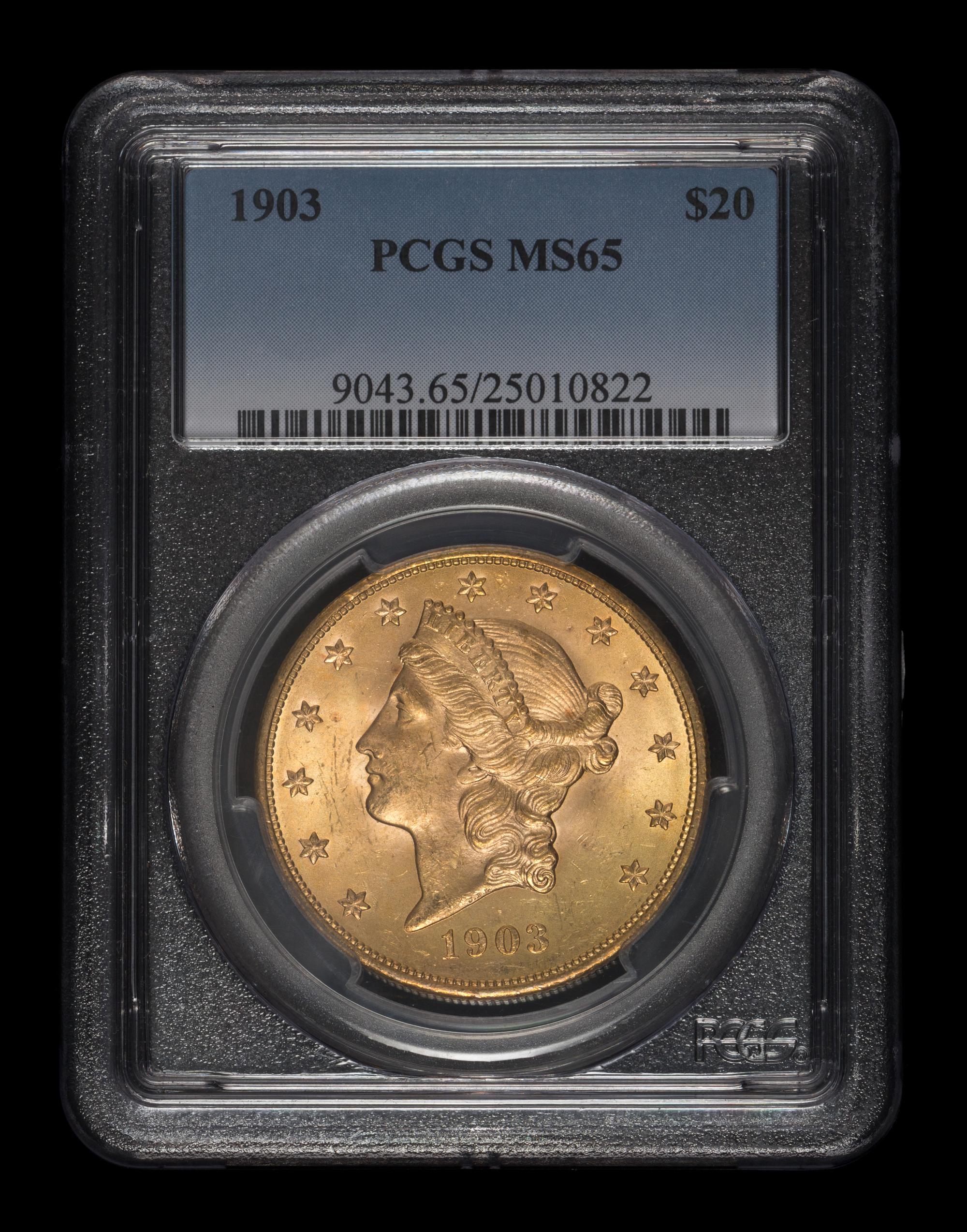 A United States 1903 Liberty Head $20 Gold Coin
