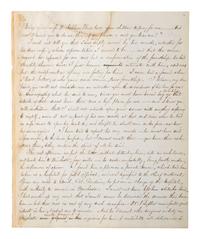 [CIVIL WAR]. THAYER, William Henry. Autograph letter signed ("Wm. Henry Thayer") as regimental surgeon, 14th New Hampshire Infantry, describing the wounding, treatment, and death of his fellow soldier Colonel Alexander Gardiner who was mortally injured at the Battle of Opequan. Winchester, VA, 9 October 1864.