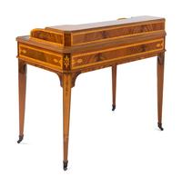 An Edwardian Style Marquetry 'Carlton House' Desk