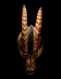 Two Mossi Wood Antelope Helmet Masks