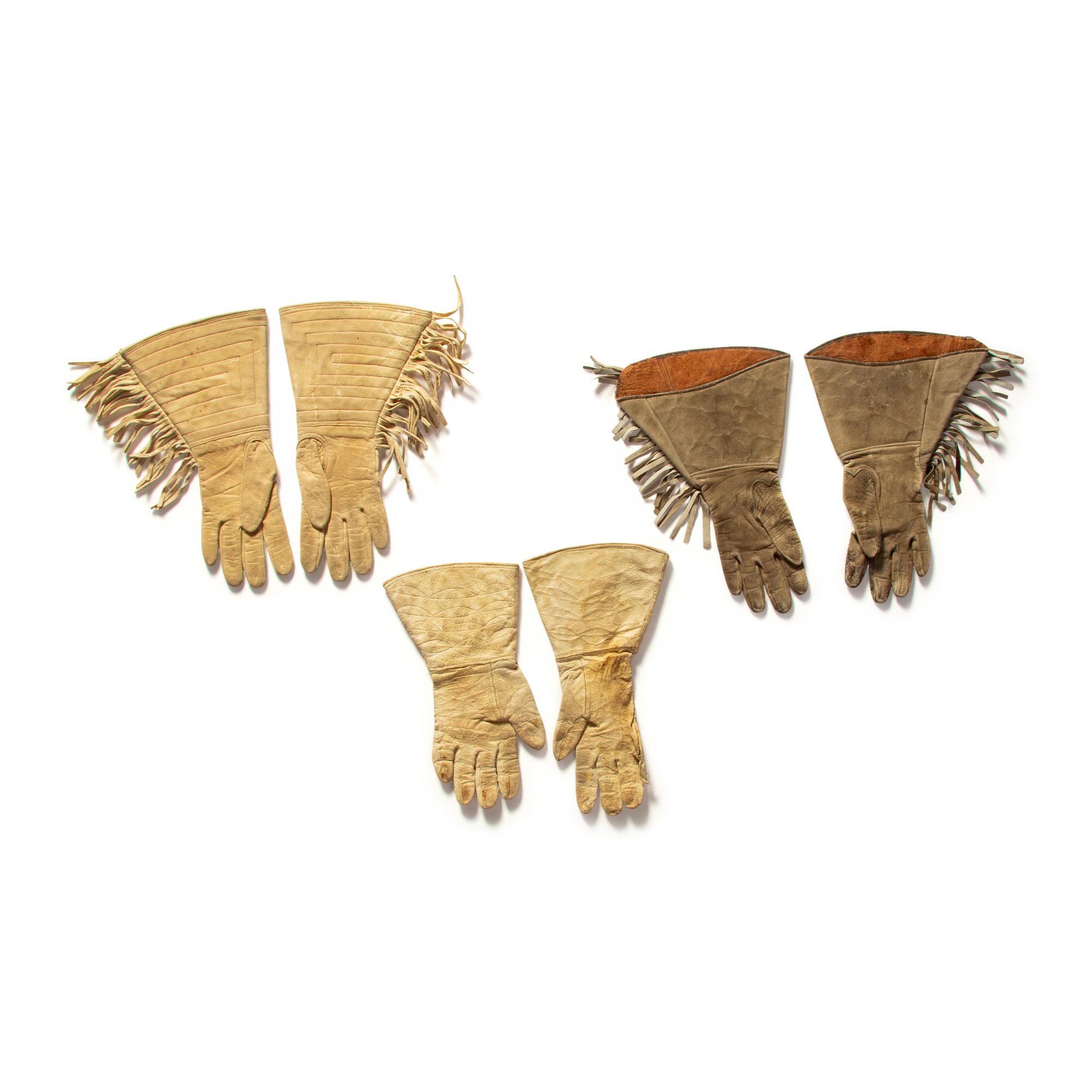 Embroidered Hide Gauntlets