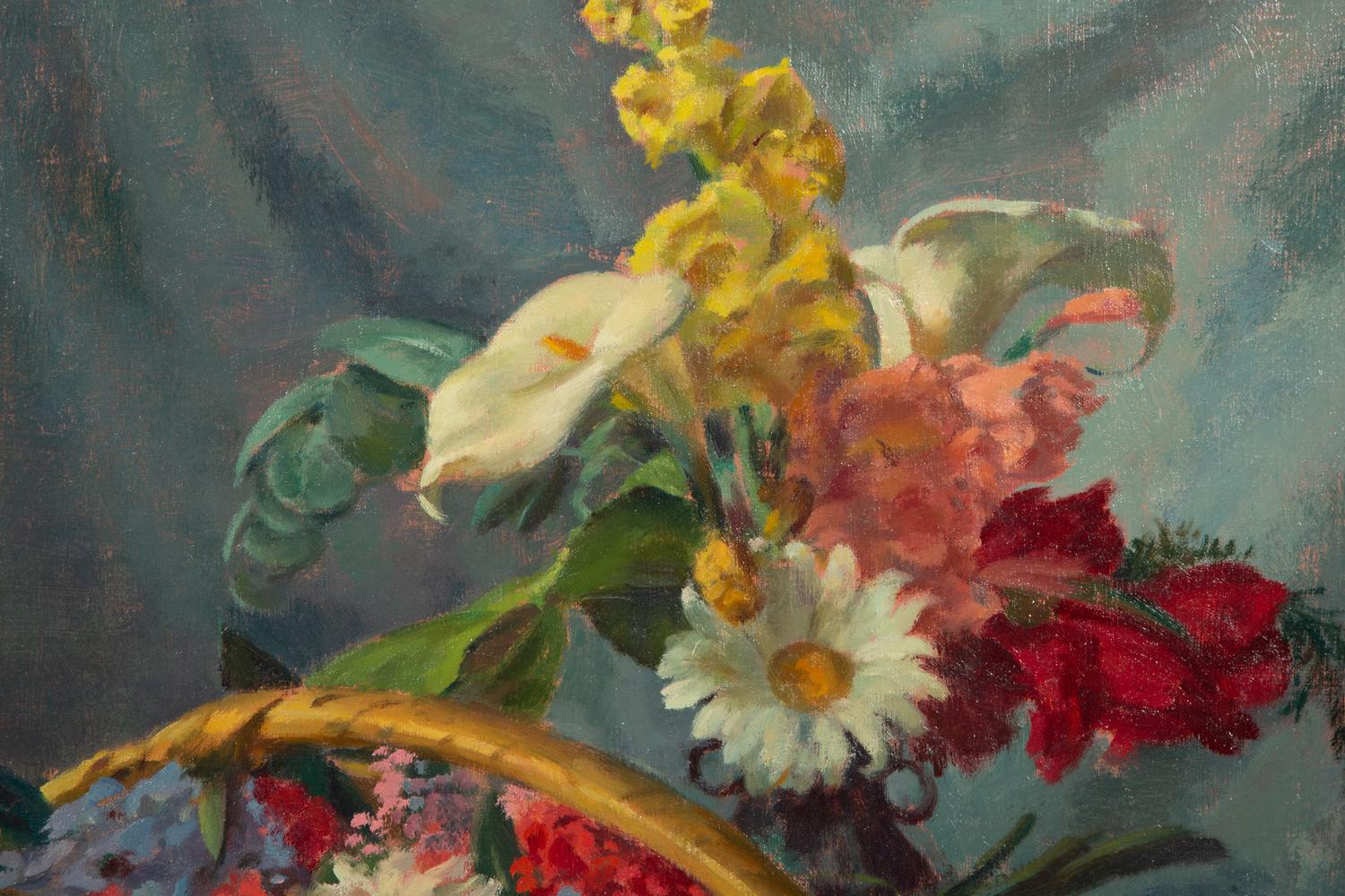 Still Life with Flowers in a Basket
