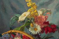Still Life with Flowers in a Basket