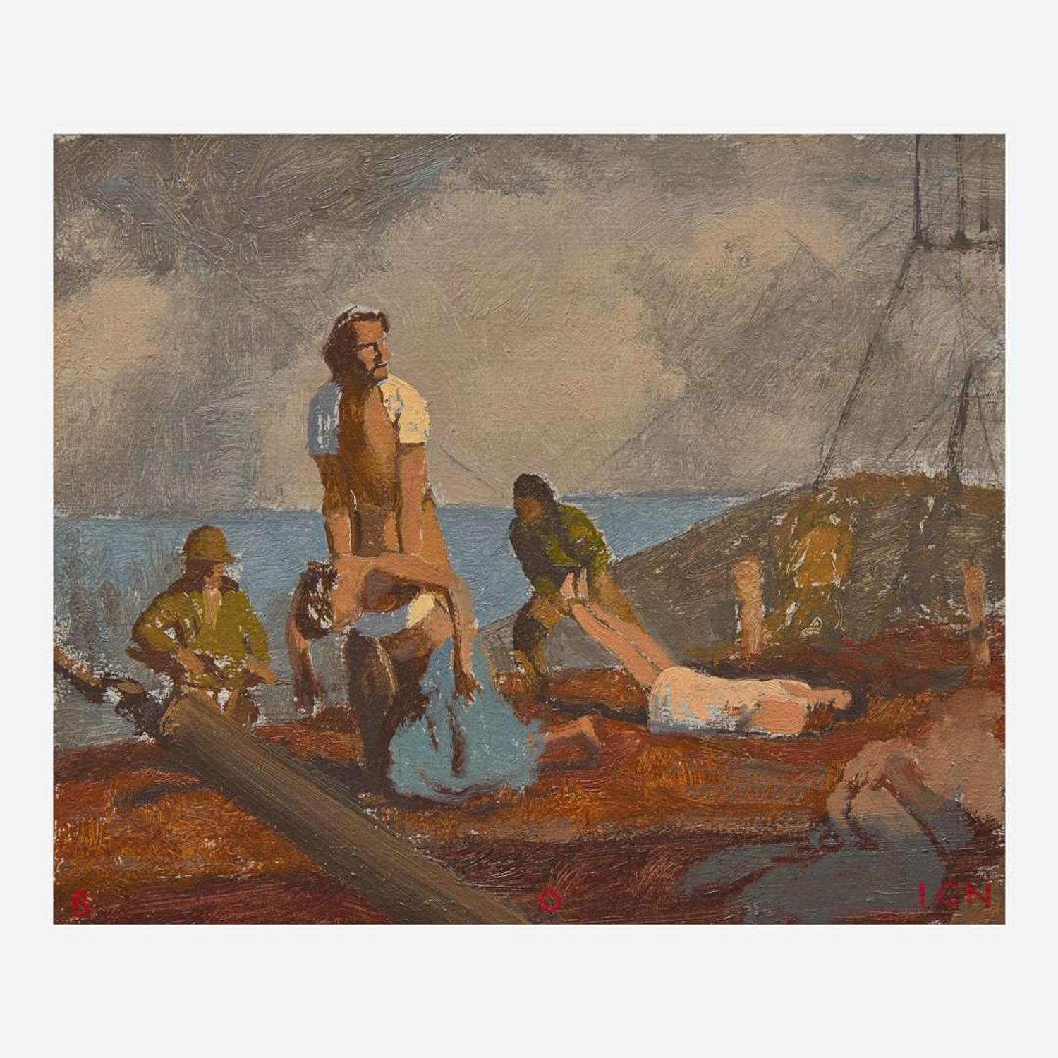 Bo Bartlett (American, b. 1955) Study for 'Sins of Our Fathers'