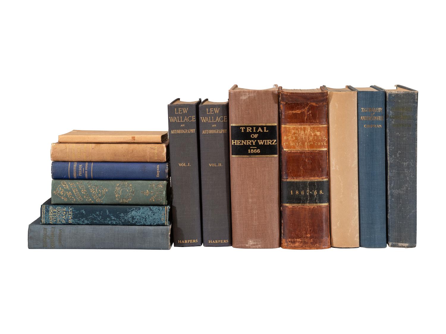 [CIVIL WAR]. Works related to Andersonville and Henry Wirz. Approx. 45 works in 46 volumes.