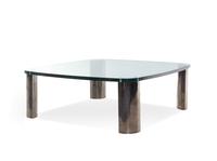 A Modern Brass and Glass Table