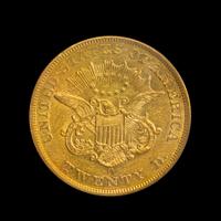 A United States 1858-O Liberty Head $20 Gold Coin