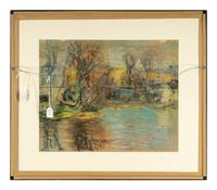 Untitled Landscape (Eastern Mountain Landscape) and Untitled Landscape (Village)