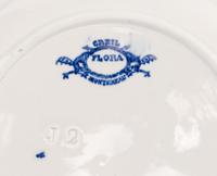 A French Transfer Decorated Stoneware Luncheon Service