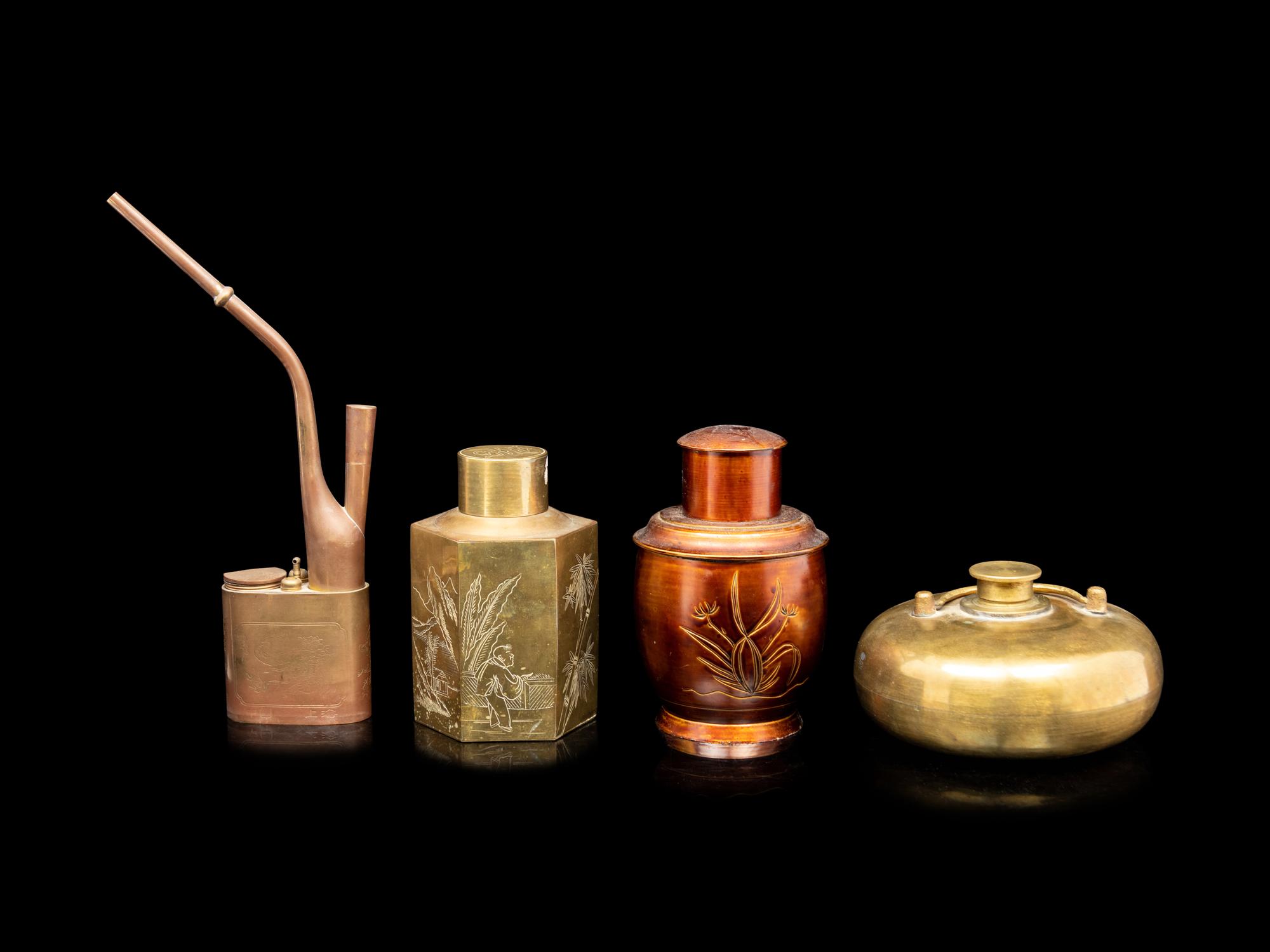 Four Chinese Metal Vessels
