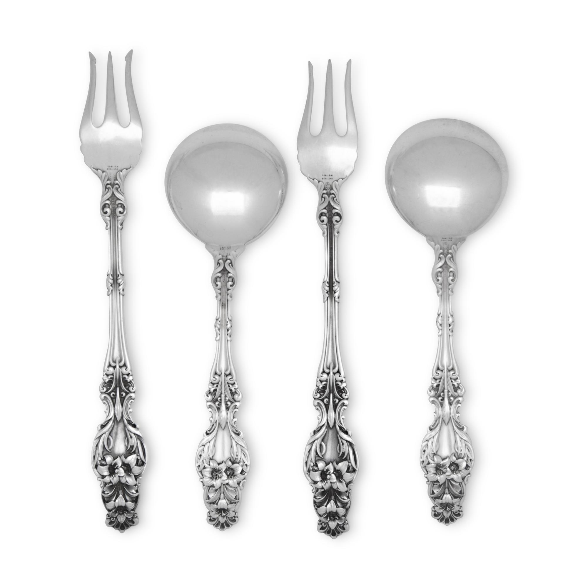 A Group of American Silver Flatware Articles