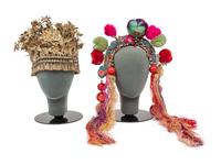 Two Chinese Miao Lady's Headdresses