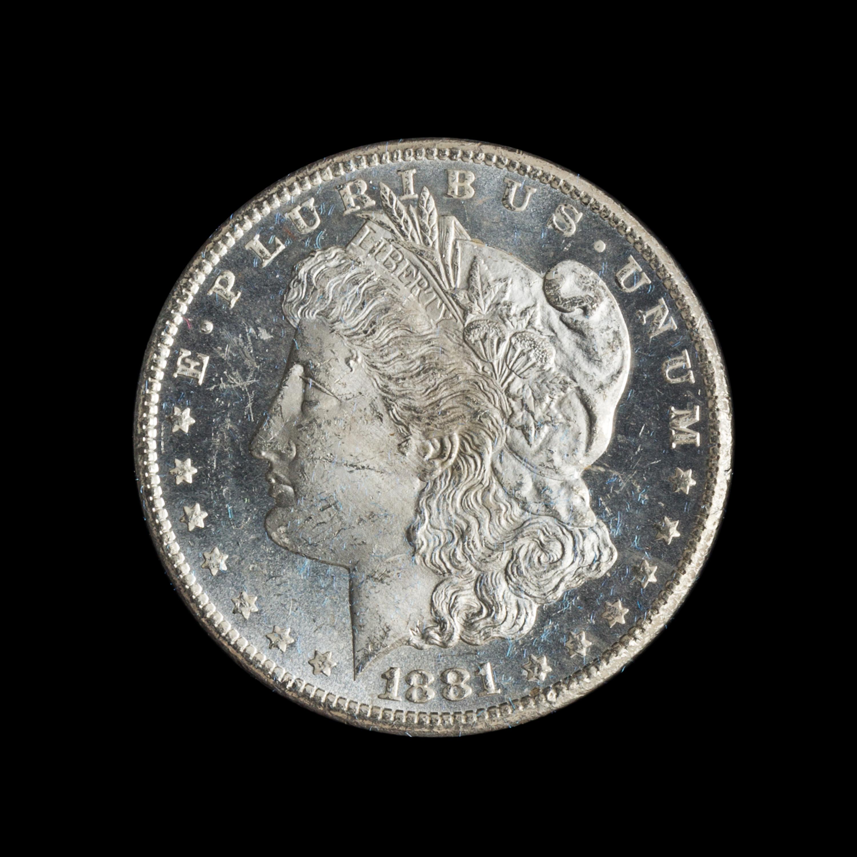 A United States 1881-CC GSA: Morgan Silver Dollar Coin