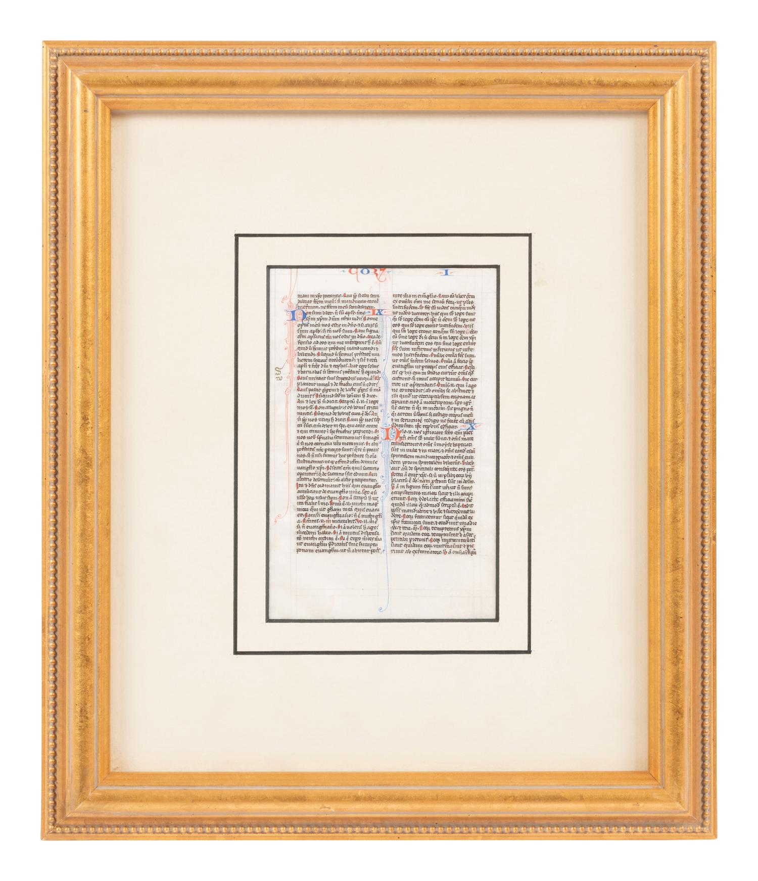 A Group of Six Hand Colored Illuminated Manuscripts