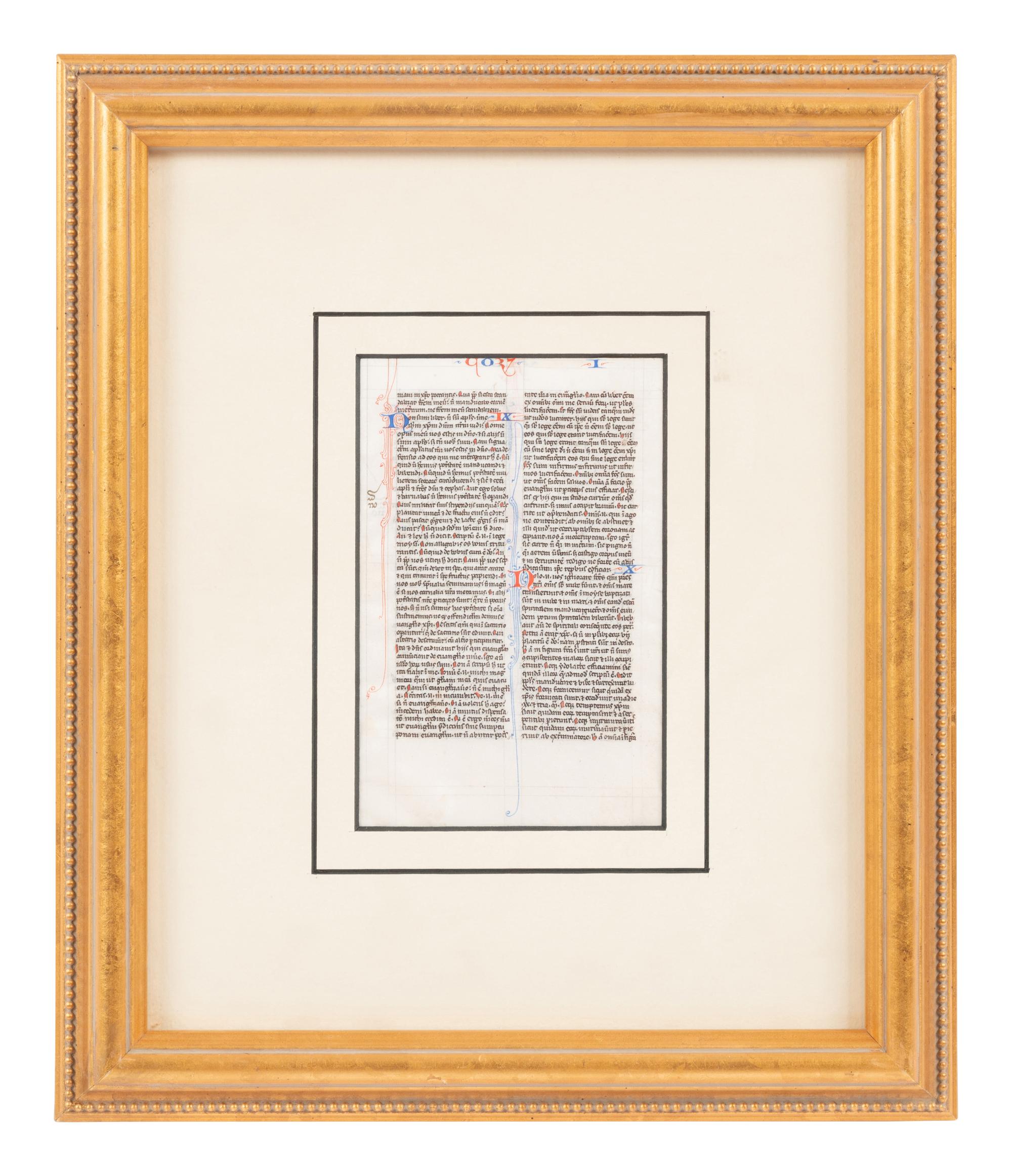 A Group of Six Hand Colored Illuminated Manuscripts