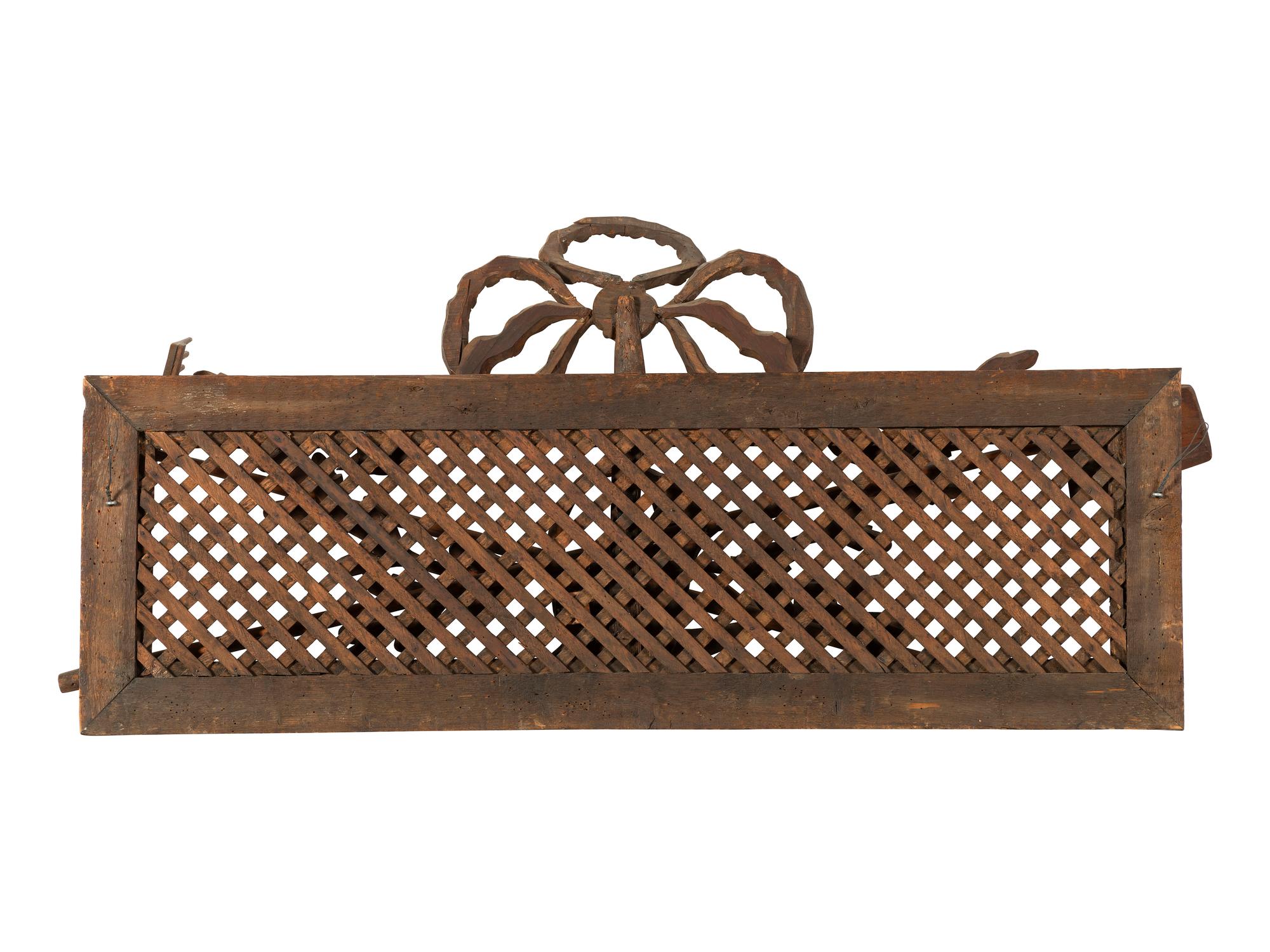 A Carved Pine Panel of Agricultural Interest