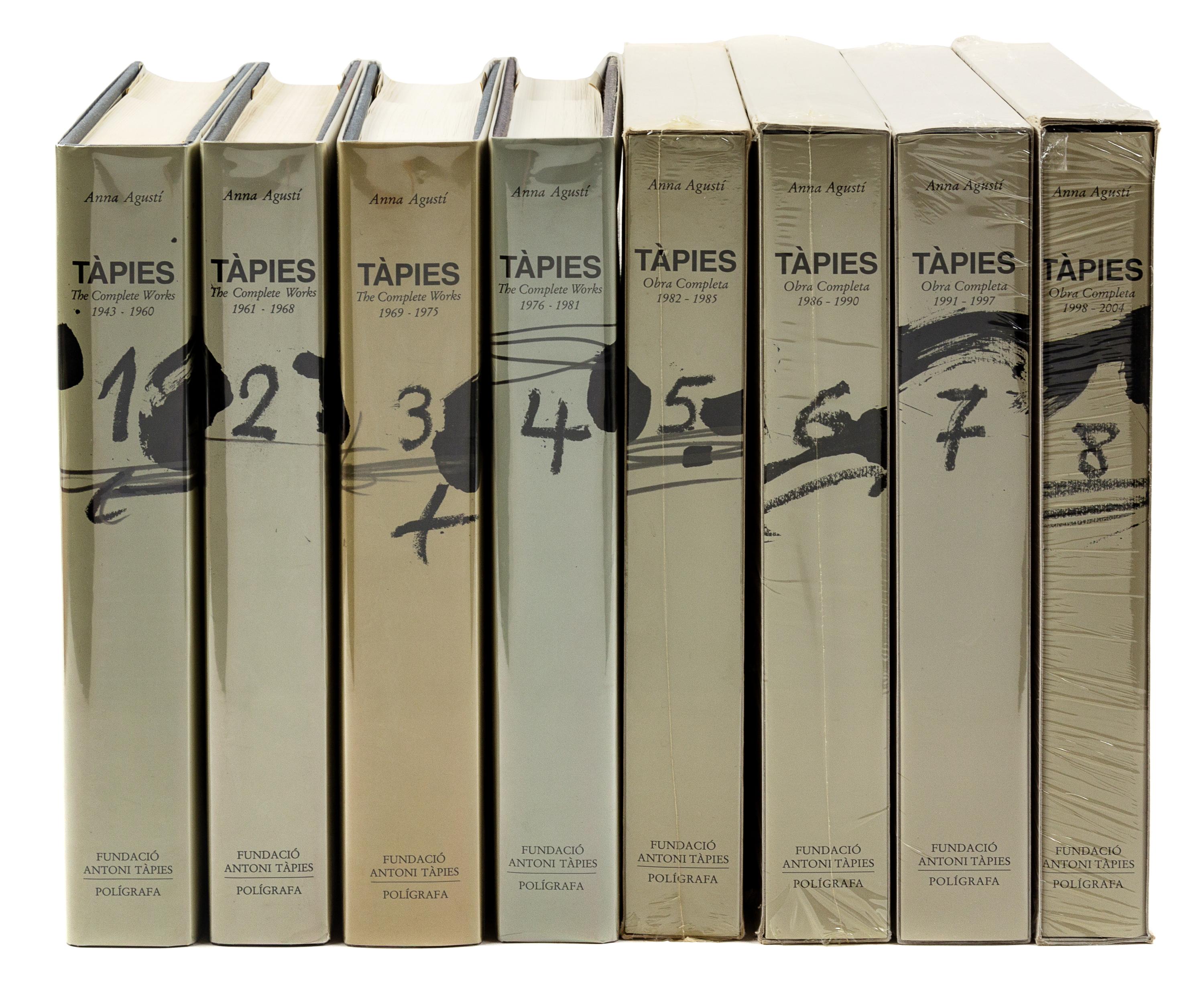 TÀPIES, Antoni (1923-2012). Tapies. The Complete Works 1943-2004. Barcelona: Edicions Polígrafia, 1988-[2004 or later].