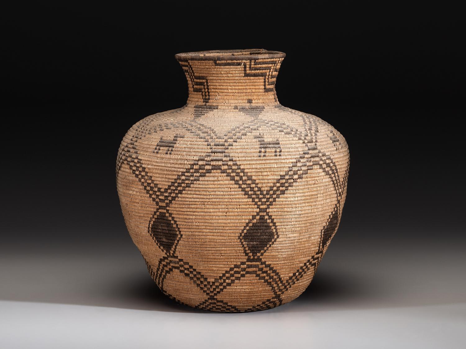 Apache Figural Basketry Olla