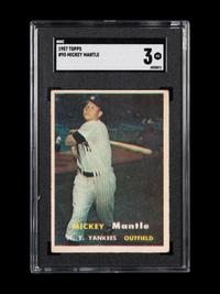 A 1957 Topps Mickey Mantle Baseball Card No. 95 (SGC 3 VG)