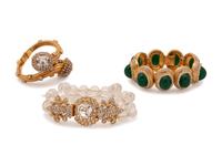 Four Pieces of Kenneth J. Lane Costume Jewelry