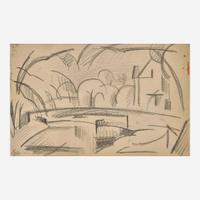 Oscar Florianus Bluemner (American, 1867–1938) Bloomfield/ Bloomfield Place Sketches