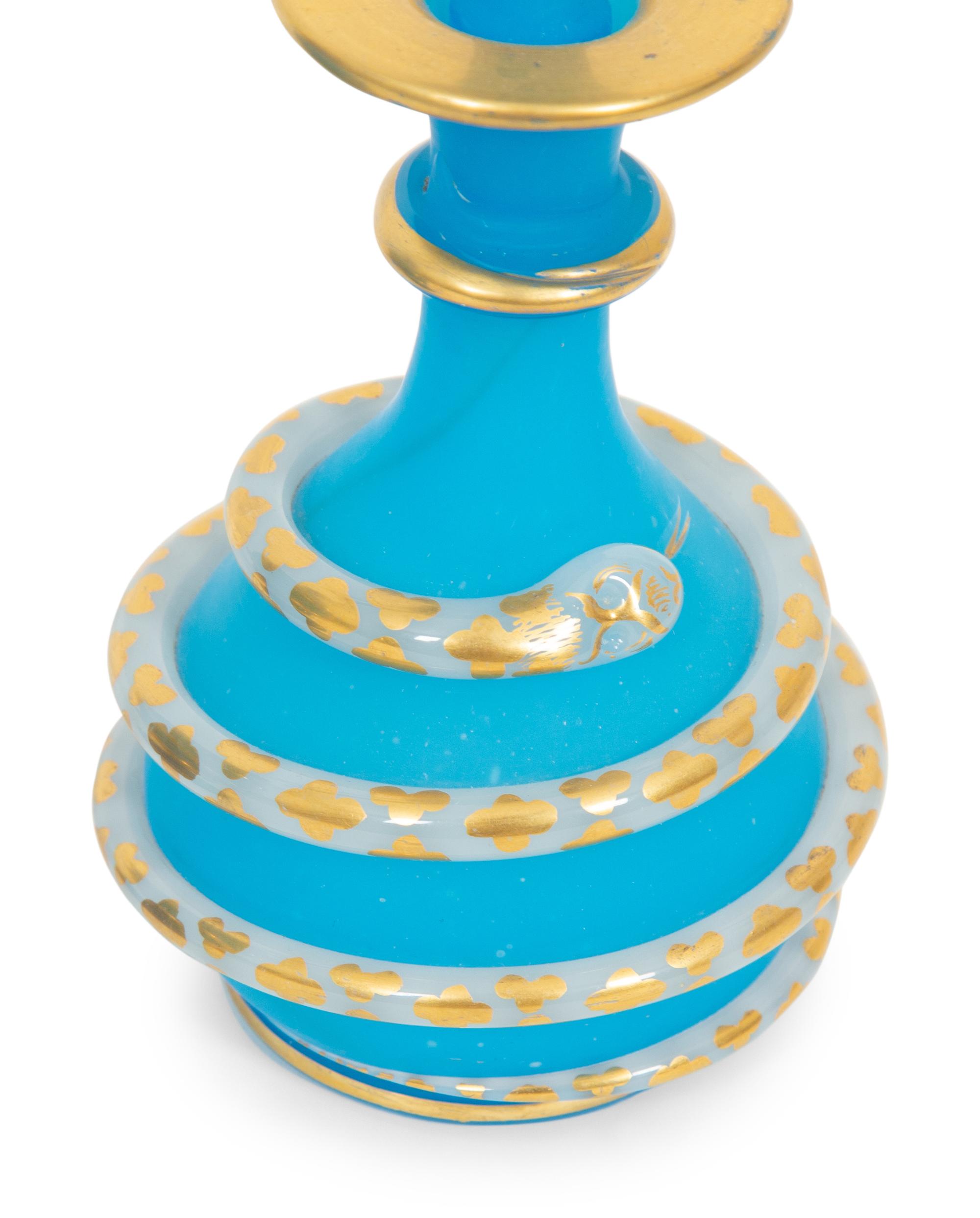 A French Opaline Glass Three-Piece Dresser Set