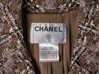 Chanel, Brown Checked Tweed Jacket