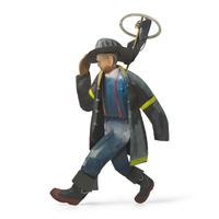 Timothy Woodman (American, b. 1952) — Going to Work (Firefighter), 1986