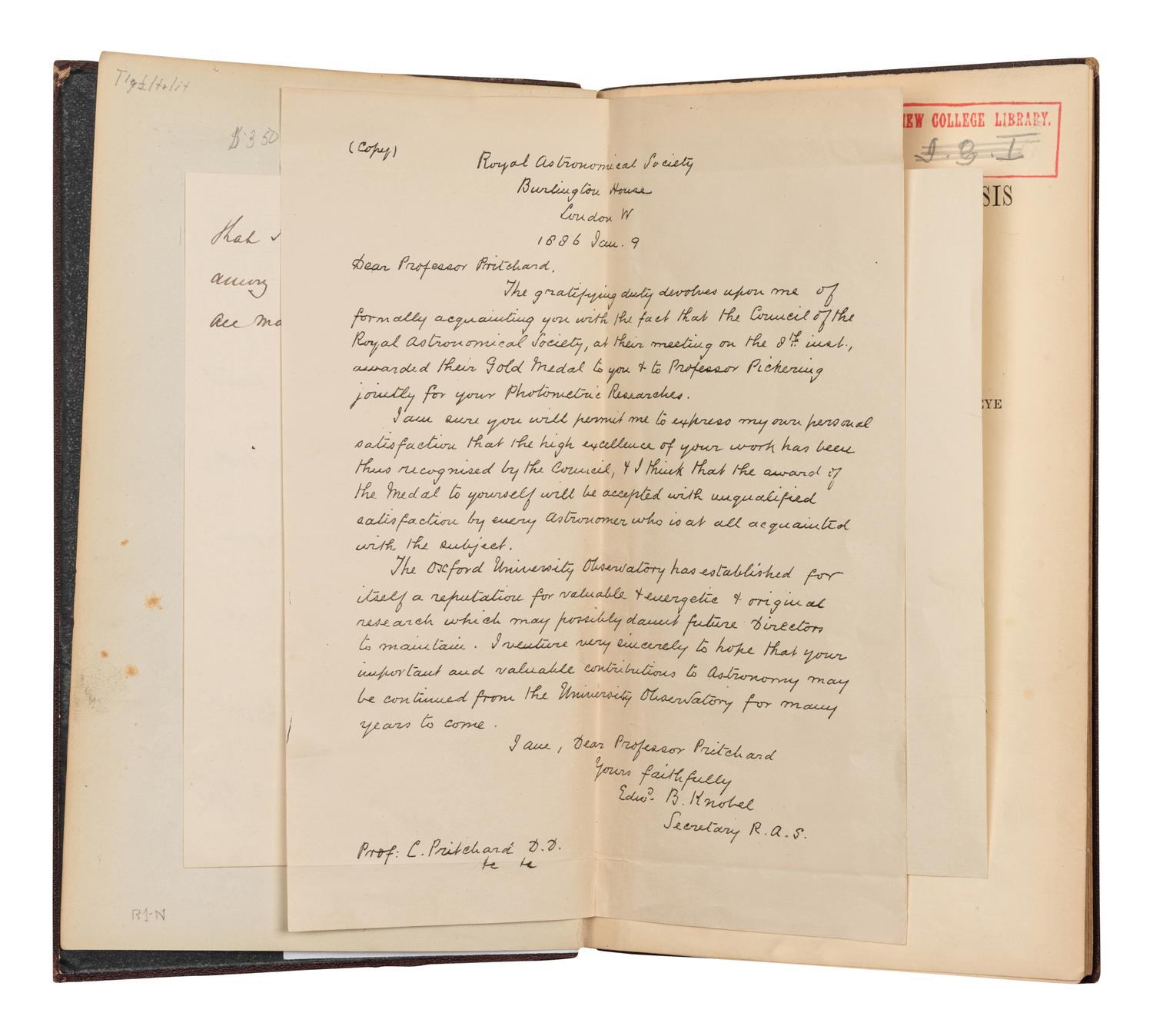[ASTRONOMY]. A group of 5 works, including: