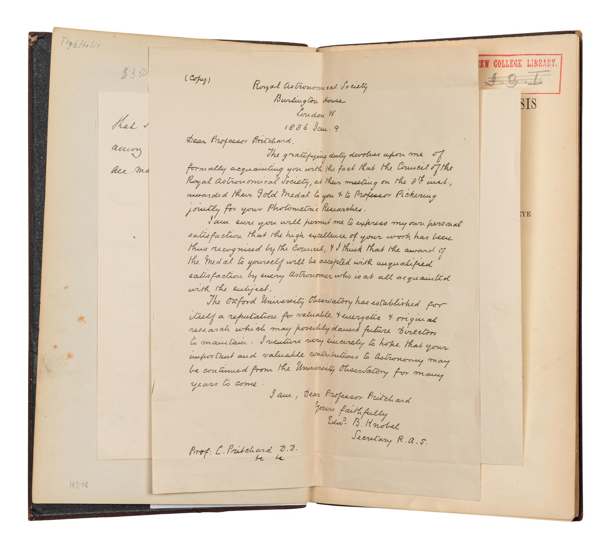 [ASTRONOMY]. A group of 5 works, including: