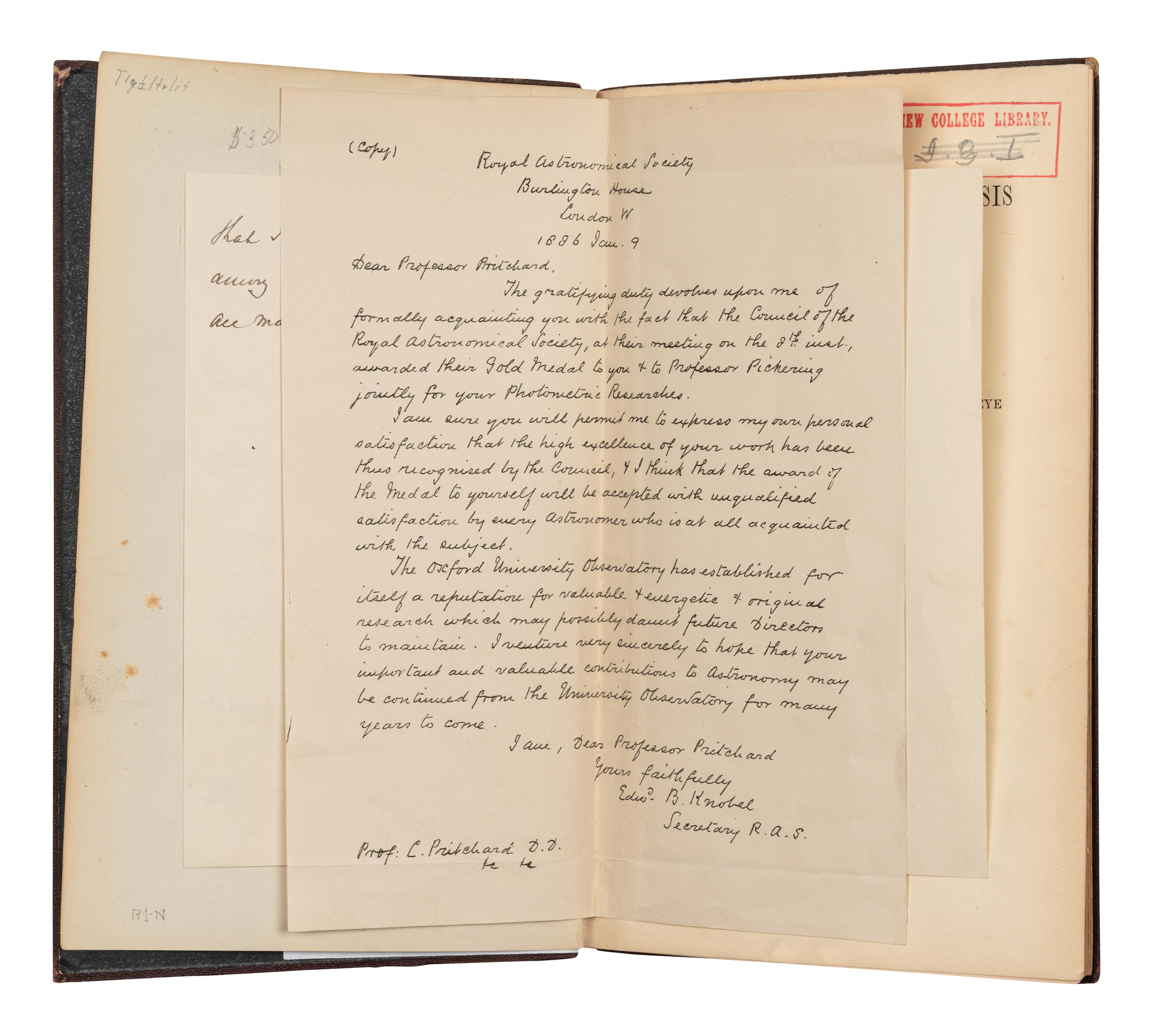[ASTRONOMY]. A group of 5 works, including: