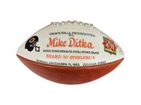 A 1992 Chicago Bears vs. Pittsburgh Steelers Game Ball Presented to Mike Ditka (Mike Singletary's Final Home Game) Formerly Displayed at Mike Ditka's Restaurant