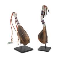 Plains Horn Spoons, with Beaded Handles