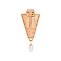 YELLOW GOLD AND MULTIGEM INLAY SET