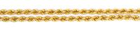 A 14 Karat Yellow Gold Rope Long Chain Necklace, 73.20 dwts.