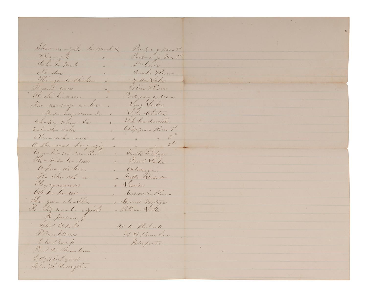 [NATIVE AMERICAN]. ARMSTRONG, Charles D. (1866-1931). Papers of Charles D. Armstrong of the Bad River Band of the Lake Superior Tribe of Chippewa Indians, including letters, documents, maps, and photographs.