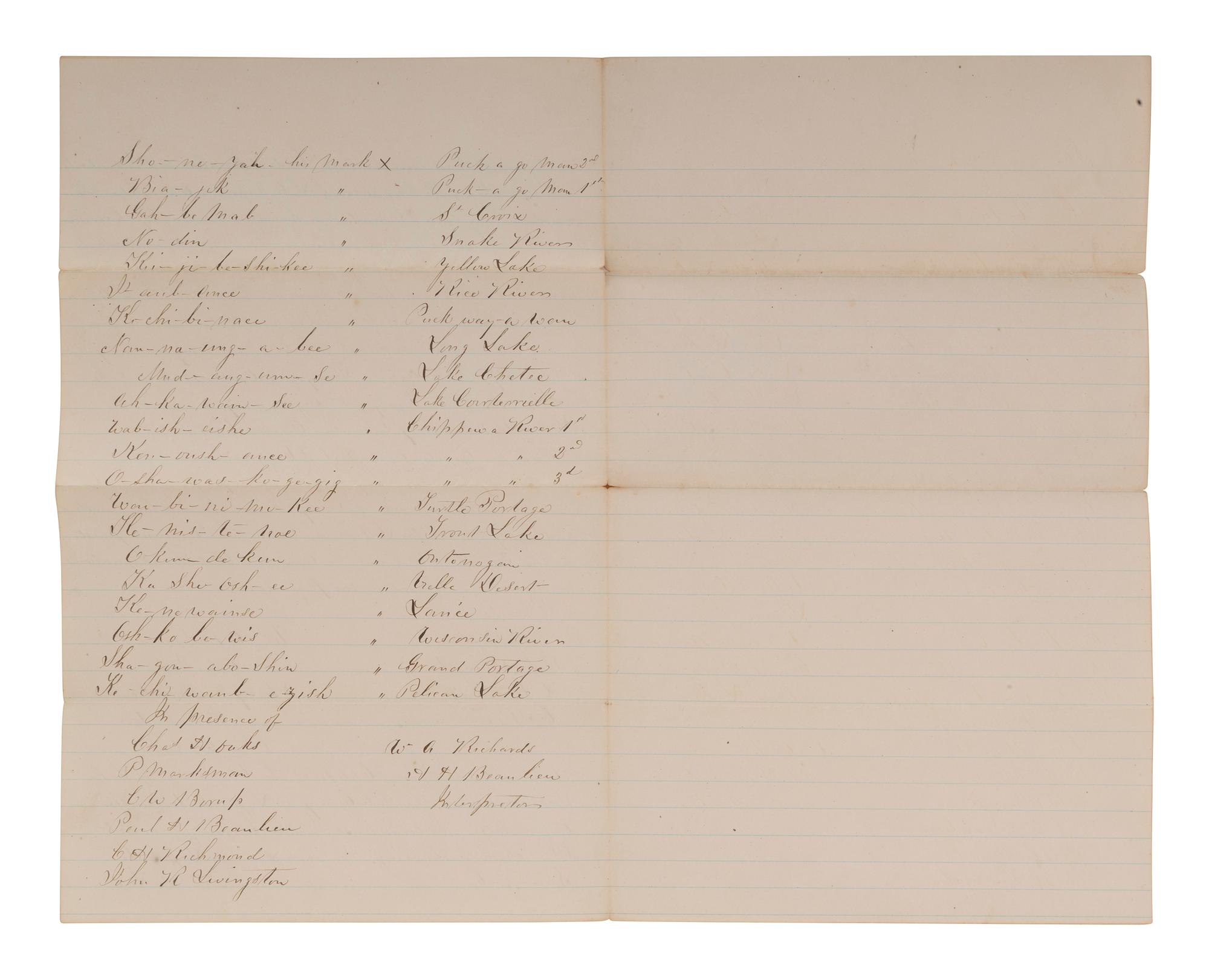 [NATIVE AMERICAN]. ARMSTRONG, Charles D. (1866-1931). Papers of Charles D. Armstrong of the Bad River Band of the Lake Superior Tribe of Chippewa Indians, including letters, documents, maps, and photographs.