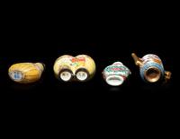 Six Chinese Polychrome Enameled Snuff Bottles
