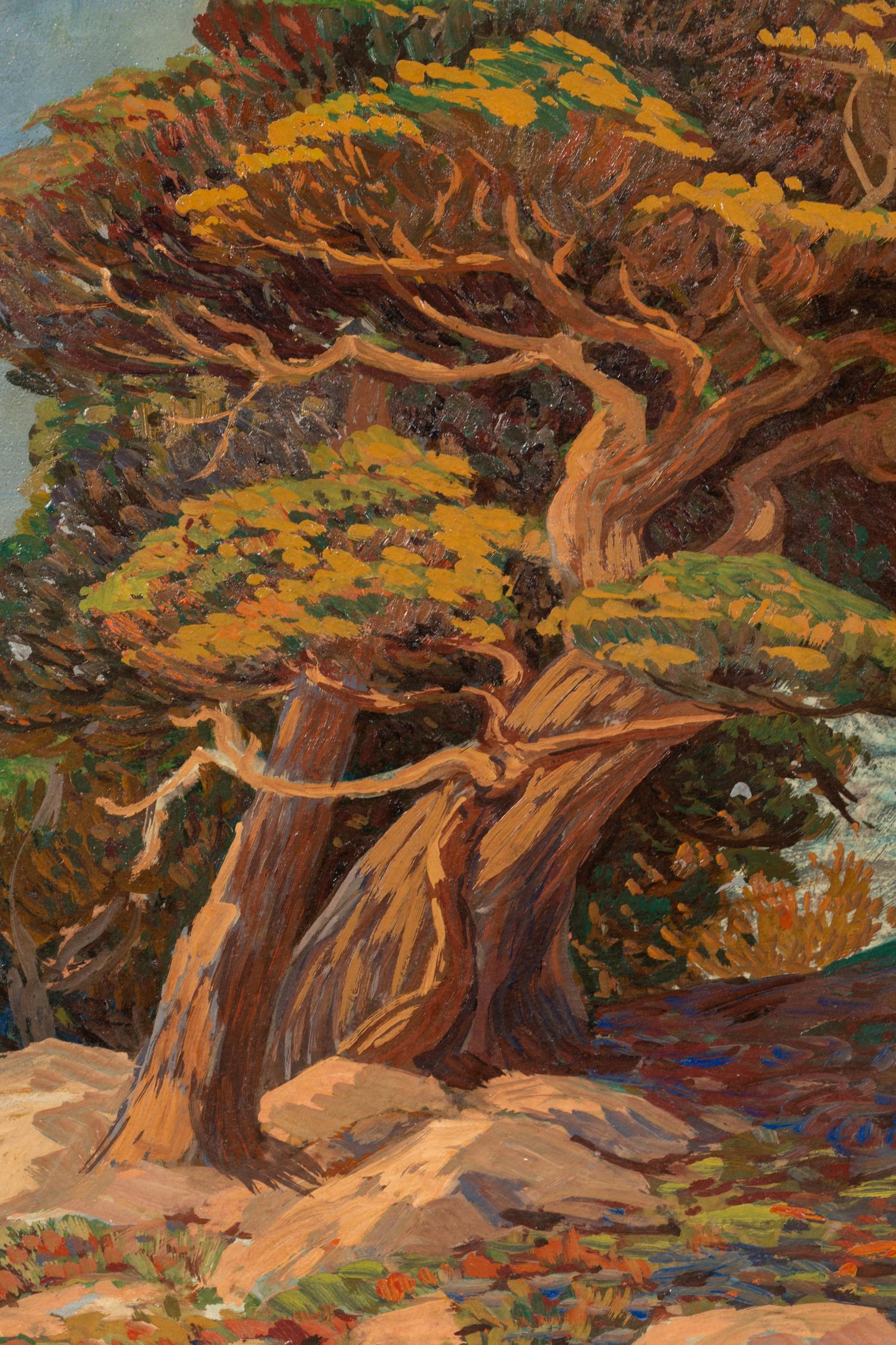 Cyprus Tree and Sea