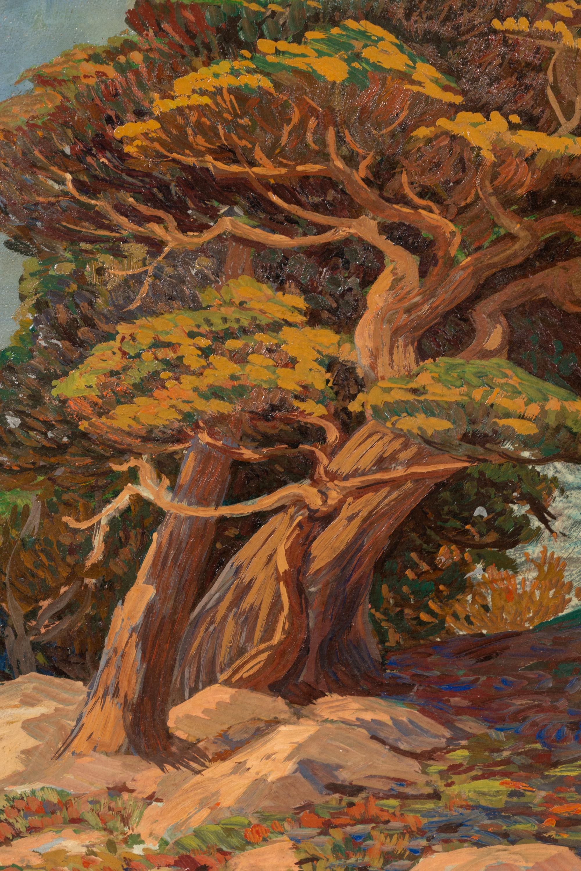 Cyprus Tree and Sea