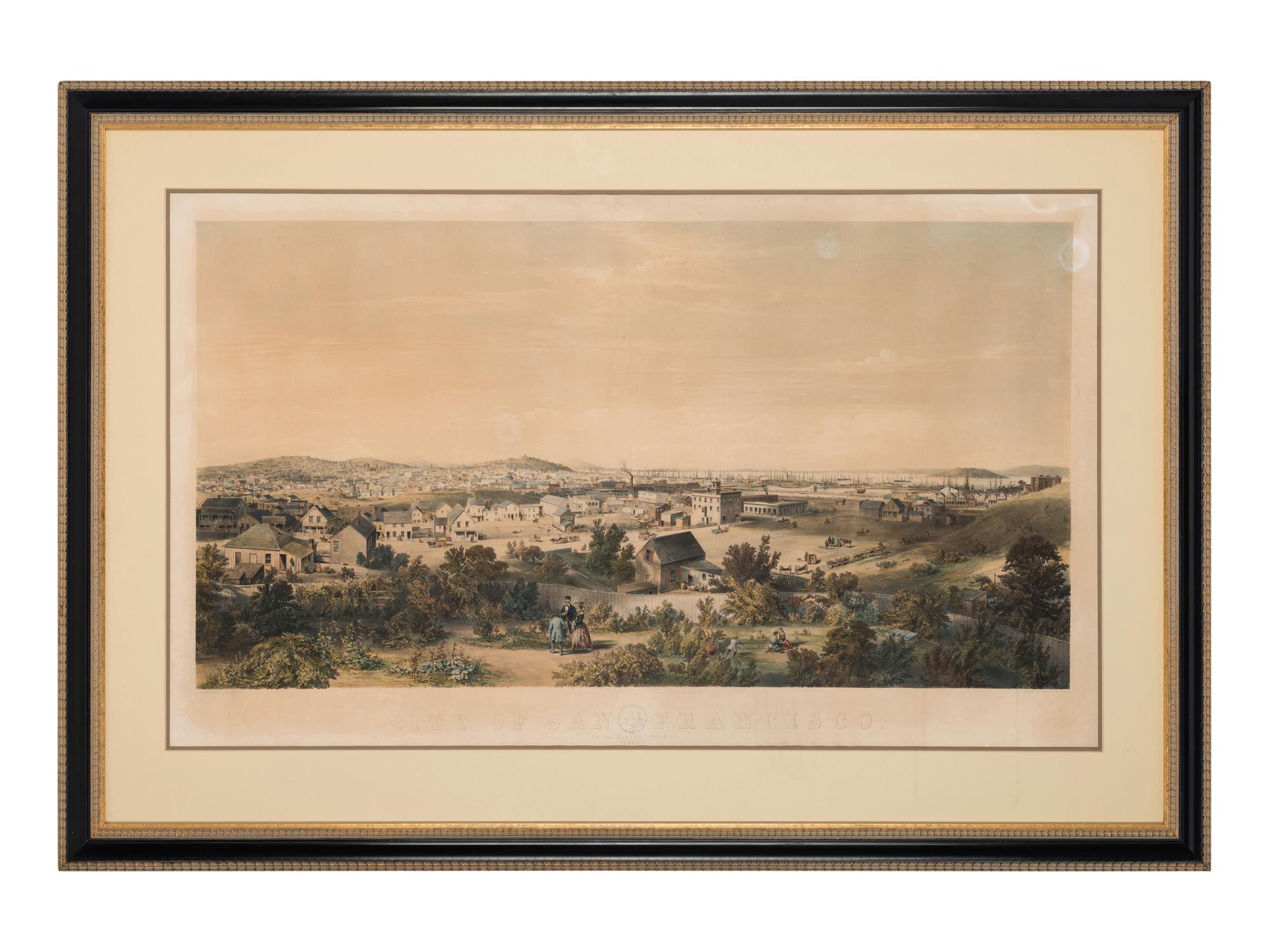 [SAN FRANCISCO]. OTIS, Fessenden Nott (1825-1900). City of San Francisco from Rincon Point . New York: C. Parsons, 1855.