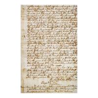 [Americana] [Declaration of Independence] Stockton, Richard Autograph Document, signed