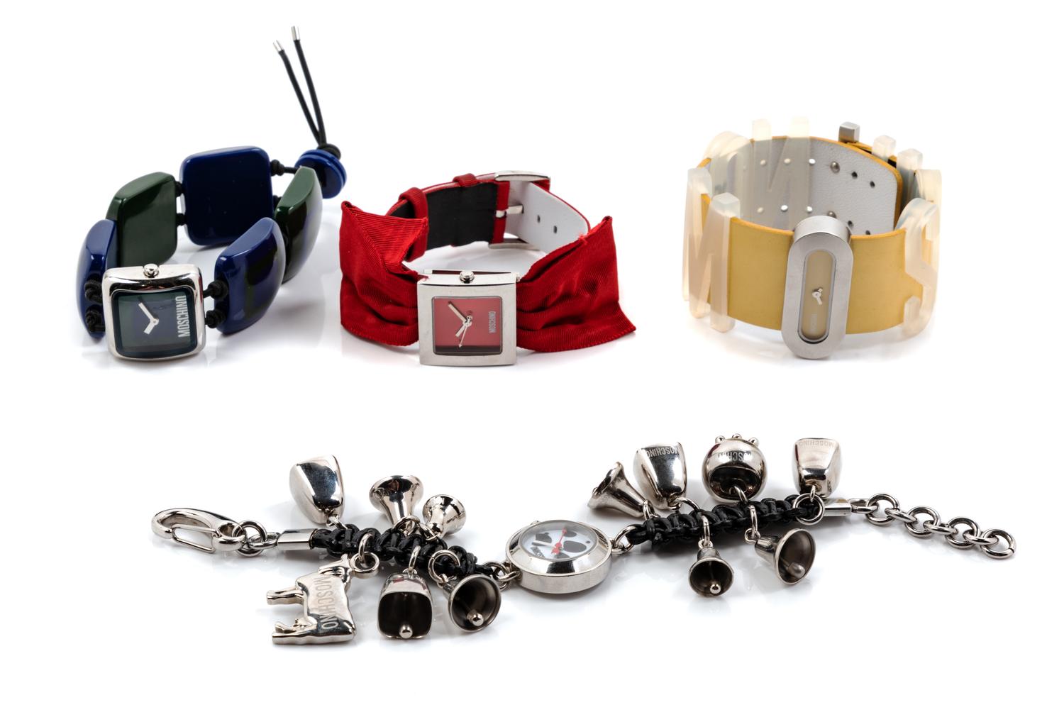 Four Moschino Wristwatches
