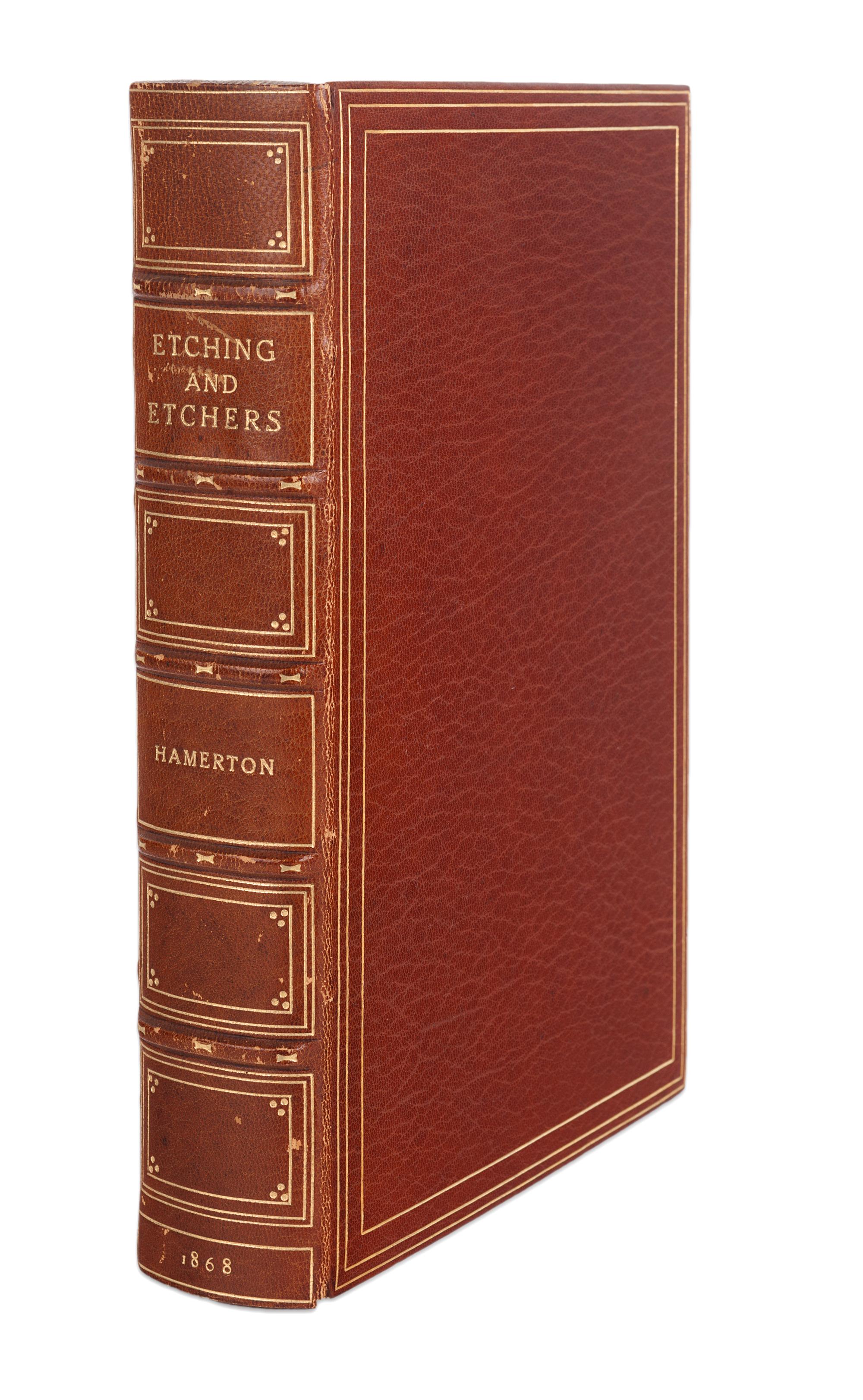 [BAYNTUN BINDING]. HAMERTON, Philip Gilbert (1834-1894). Etchings and Etchers . London: MacMillan & Co., 1868.
