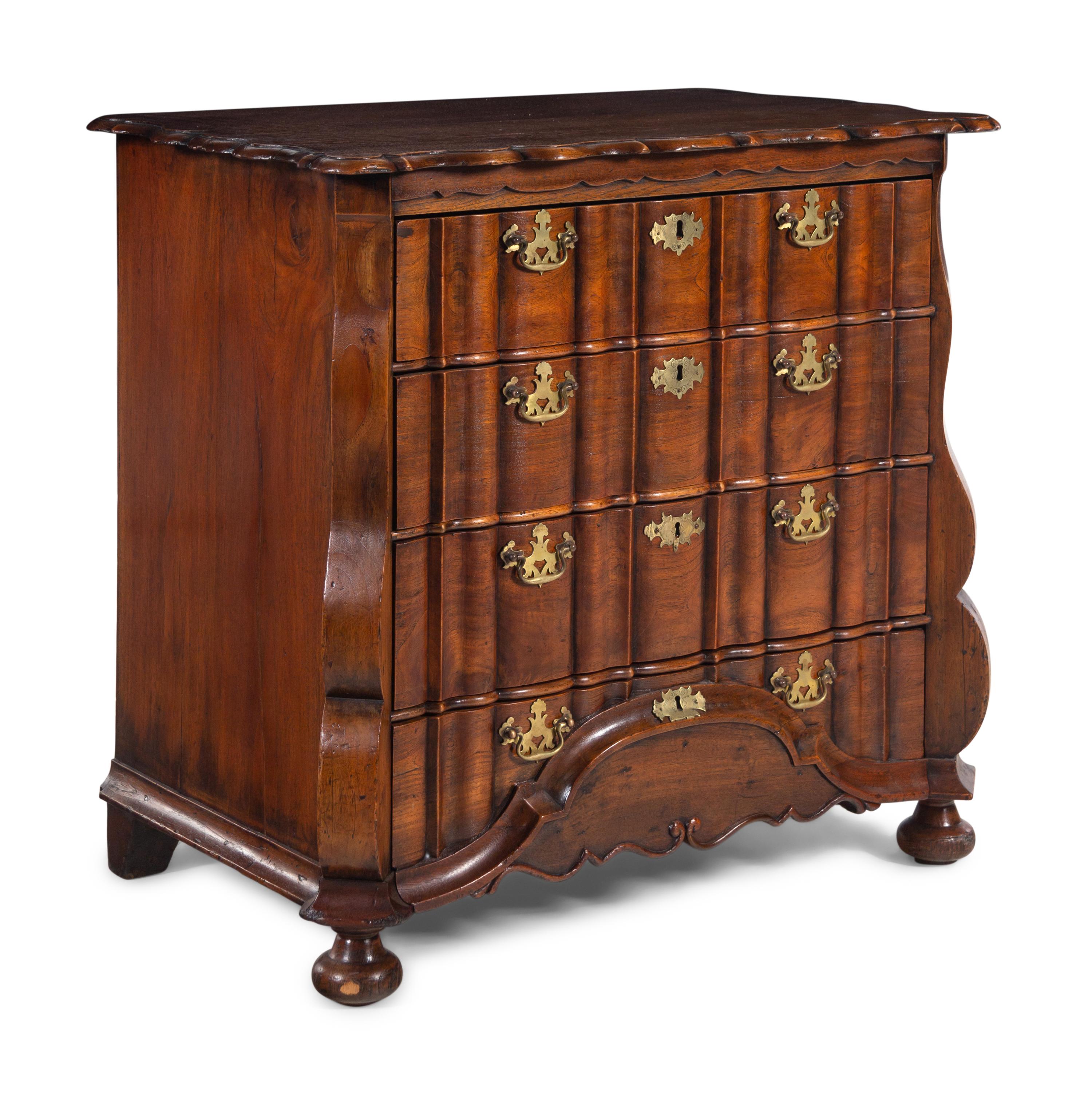 A Dutch Oak Chest of Drawers