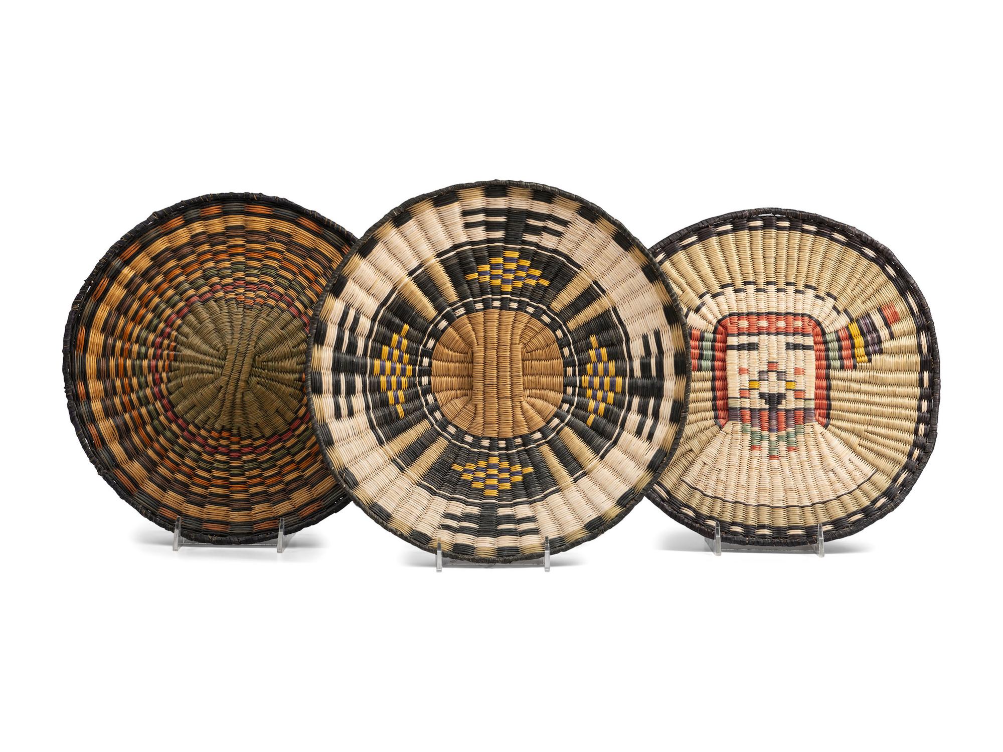 Collection of Hopi Third Mesa Wicker Baskets