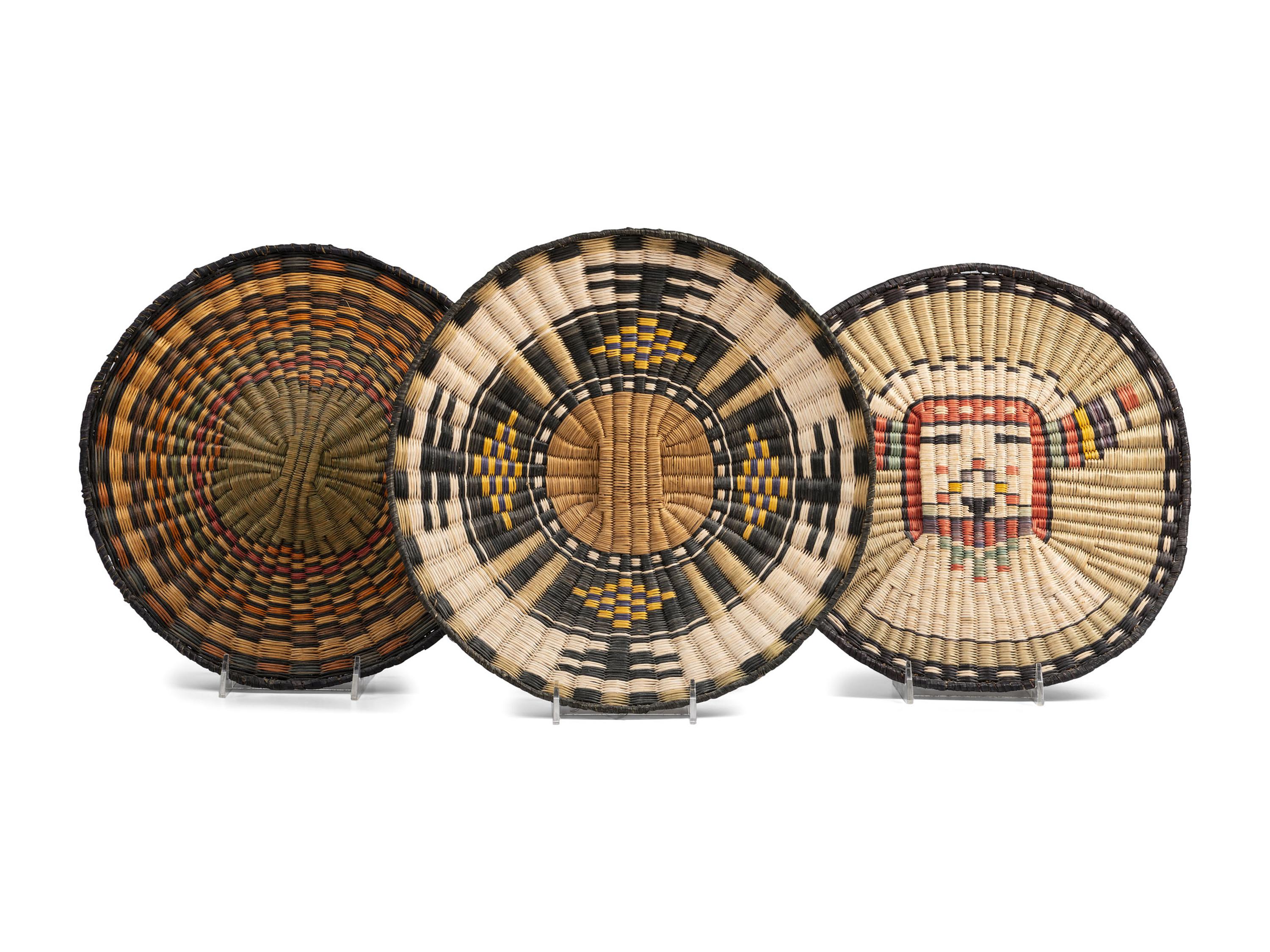 Collection of Hopi Third Mesa Wicker Baskets