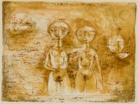 Zao Wou-Ki, (Chinese/French, 1920-2013), Les grands baigneuses, 1953