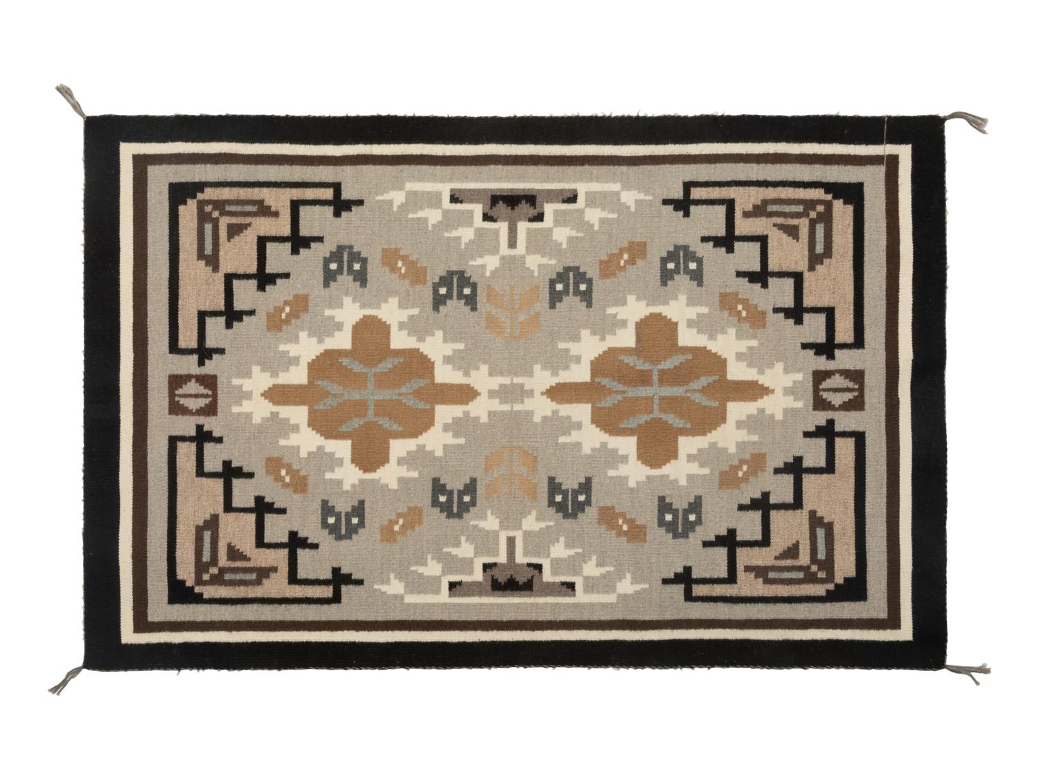 Navajo Two Grey Hills, with Colcha Pattern