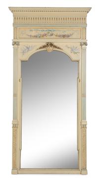 A French Neoclassical Style Painted Mirror — CIRCA 1900